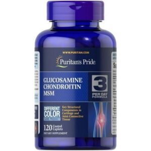 Puritan'S Pride Double Strength Glucosamine Chondroitin MSM Joint SootherX120
